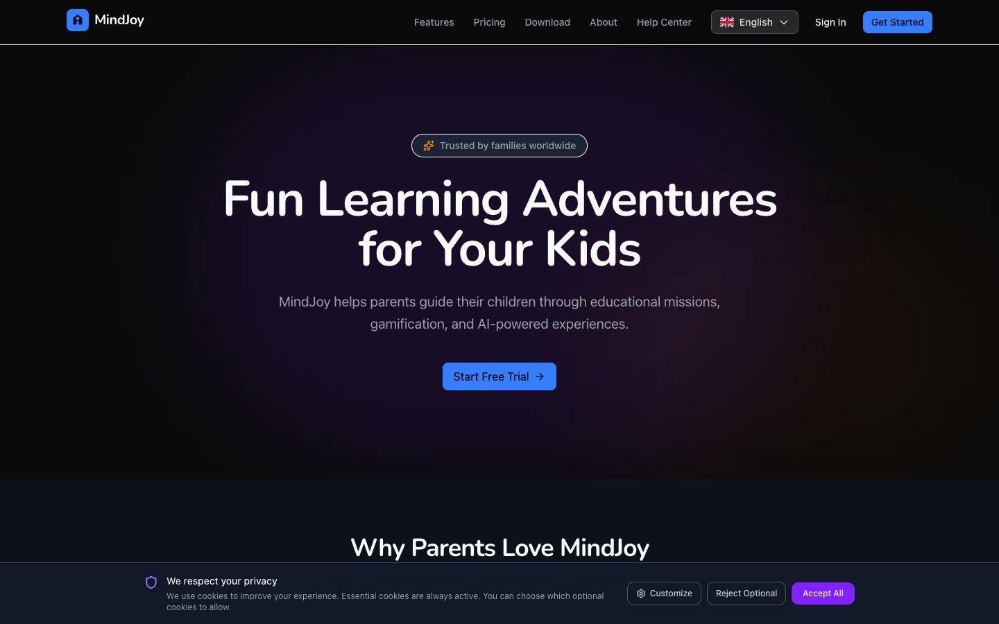 MindJoy — образовательная платформа для детей